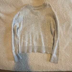 Abercrombie Kids Light Gray V-Neck Sweater